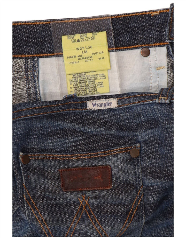 Jeans dritti da donna Lia WRANGLER W27 L36 cotone blu