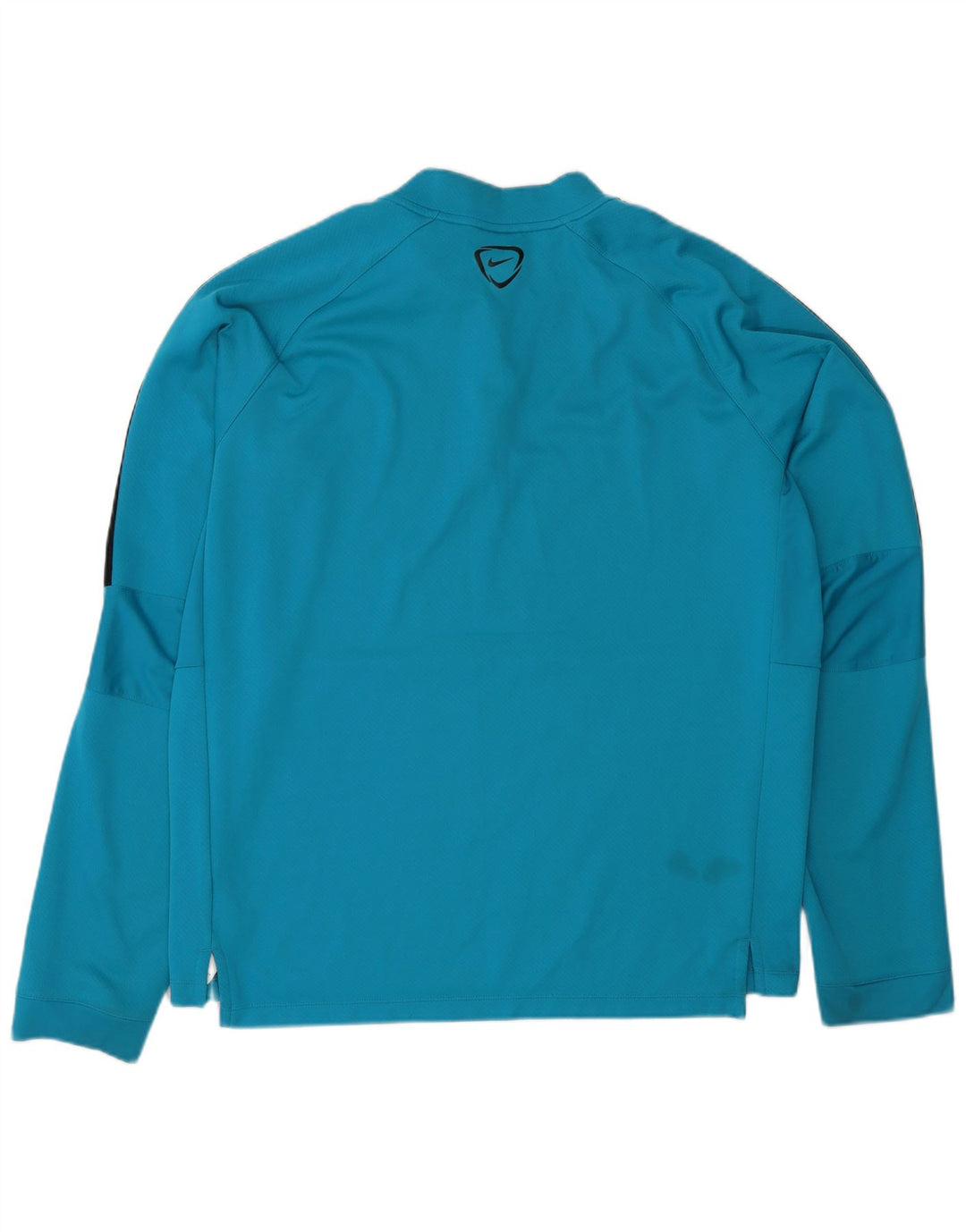 Top della tuta da ginnastica Nike Dri Fit con collo e zip da uomo XL Blu Colourblock