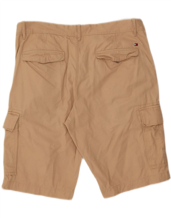 Pantaloncini cargo da uomo Tommy Hilfiger W36 grandi in cotone beige