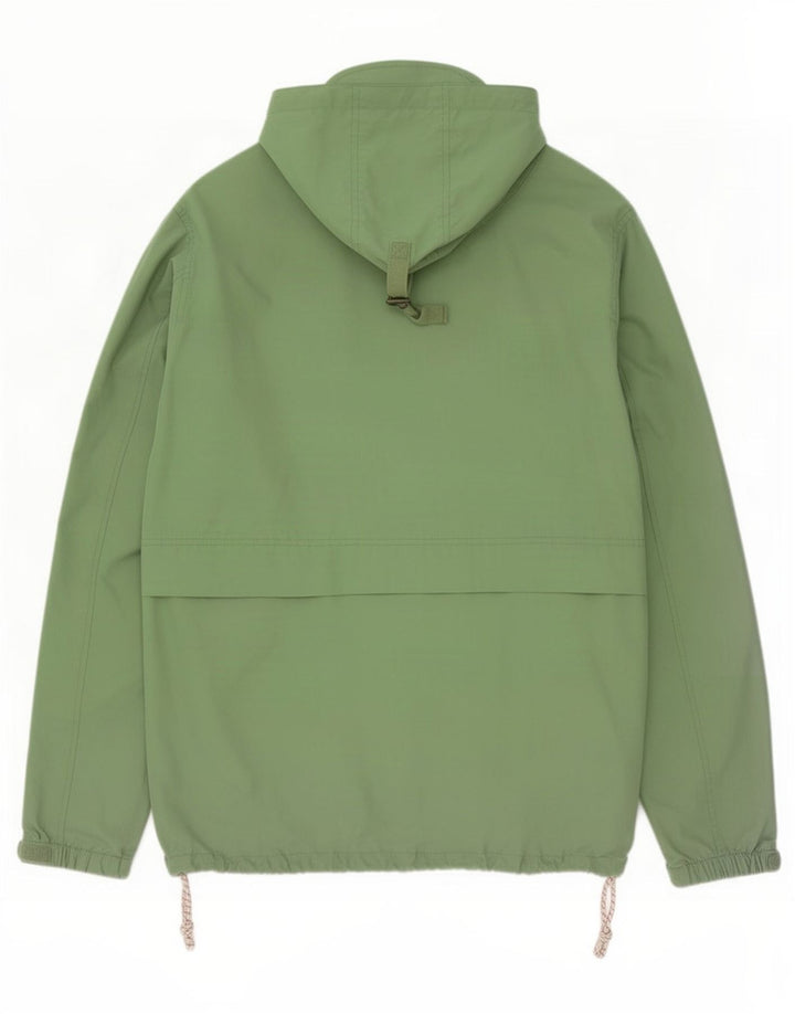 Giacca antipioggia oversize con cappuccio da donna Fat Face UK 16 Large Green Cotton