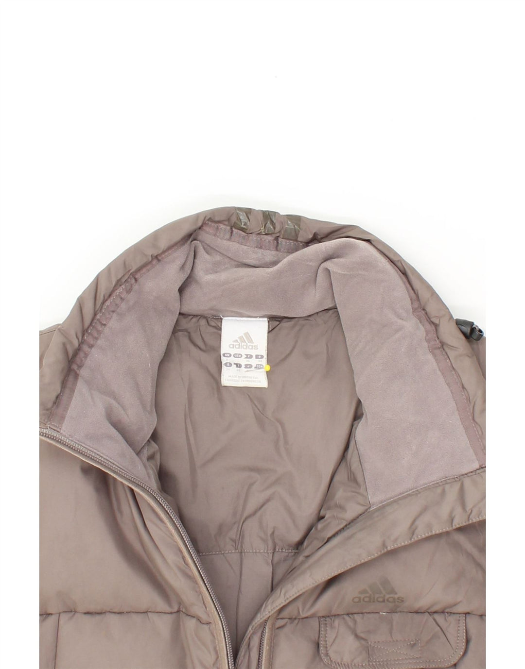 ADIDAS Womens Padded Gilet UK 8 Small Grey Polyester Vintage Adidas and Second-Hand Adidas from Messina Hembry 