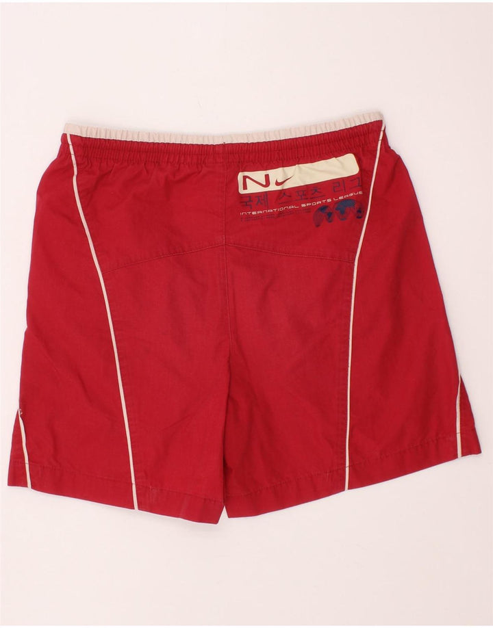 Pantaloncini sportivi con grafica NIKE da ragazzo 8-9 anni piccoli in poliestere rosso