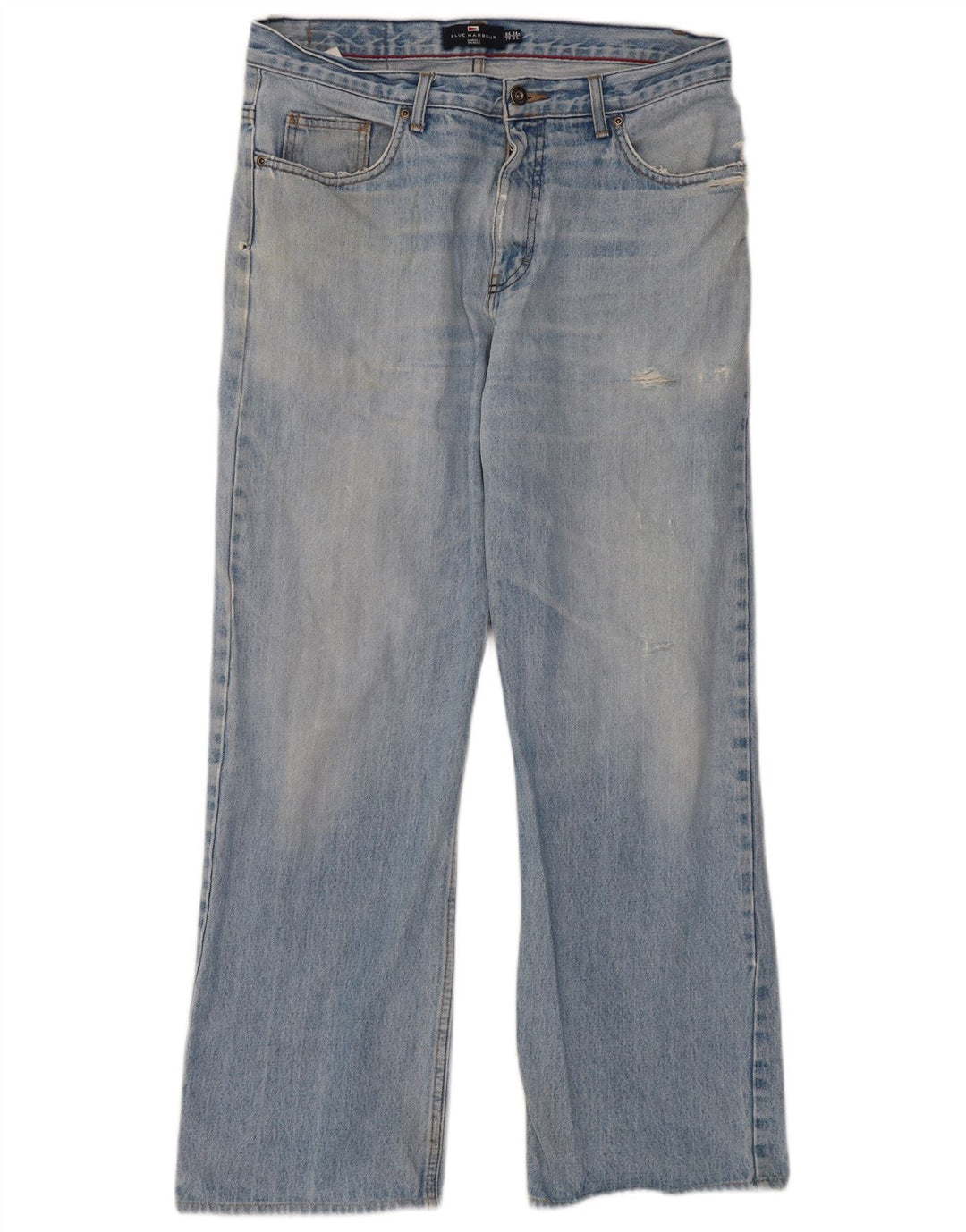 Jeans Marks & Spencer da uomo blu Harbour Bootcut W34 L31 cotone blu