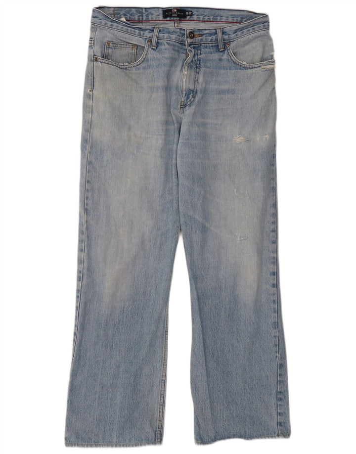 Jeans Marks & Spencer da uomo blu Harbour Bootcut W34 L31 cotone blu