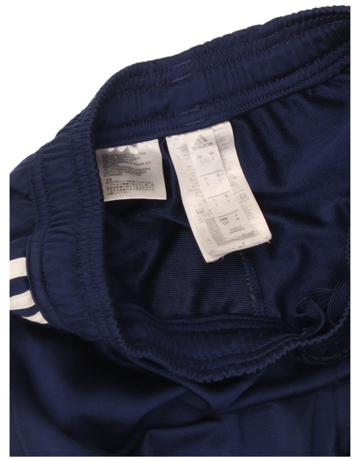 Pantaloni da tuta da uomo Adidas Small in poliestere blu navy