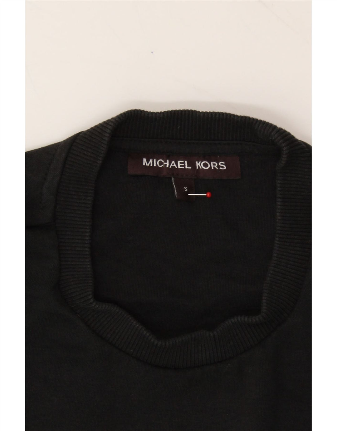 MICHAEL KORS Mens Graphic Sweatshirt Jumper Small Black Cotton Vintage Michael Kors and Second-Hand Michael Kors from Messina Hembry 