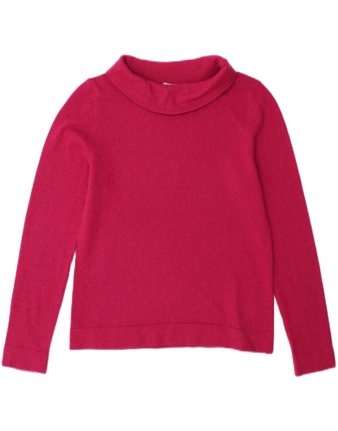 Hobbs Womens Roll Neck Jumper Sweater UK 10 Small Pink Wool