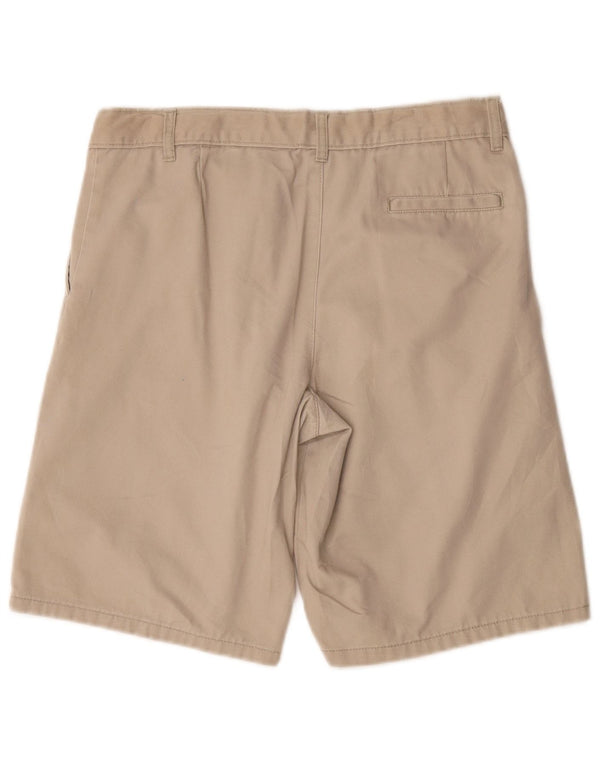 Pantaloncini chino da donna Izod UK 10 piccoli W32 cotone beige