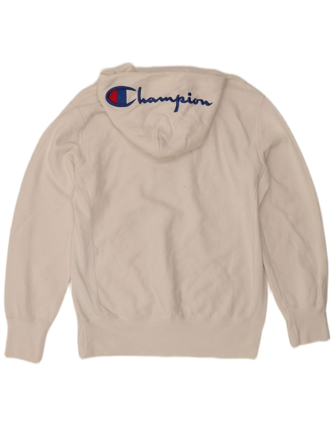 Felpa con cappuccio da uomo Champion XL in cotone bianco