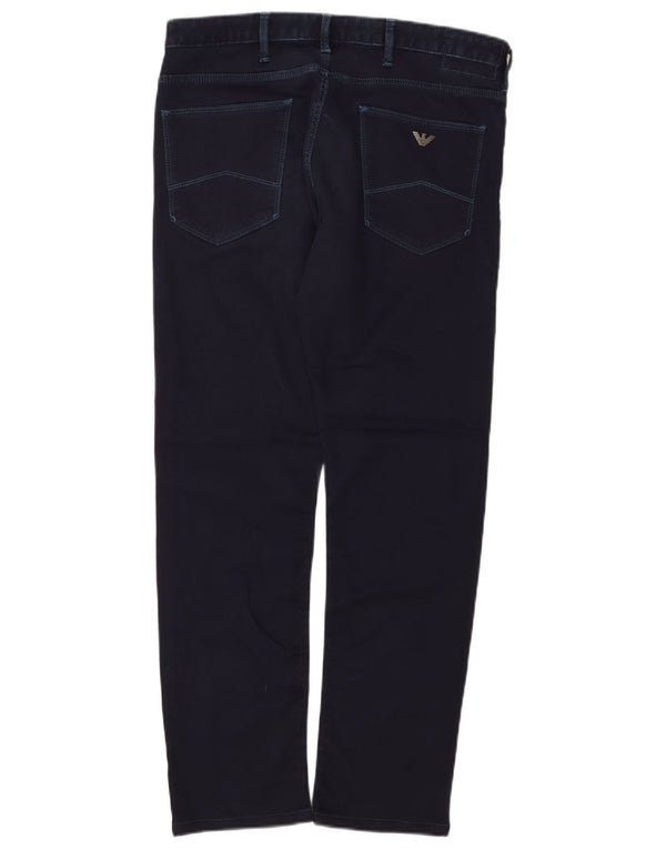 Jeans slim da donna Emporio Armani W33 L29 cotone blu navy