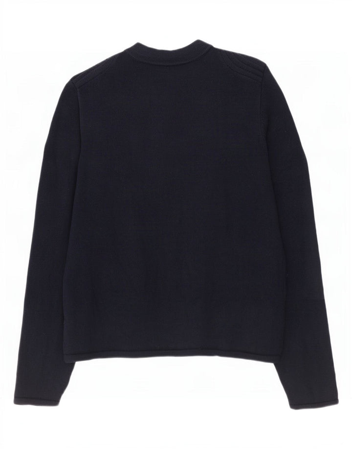 Maglione cardigan da donna Chaps UK 18 XL cotone blu navy