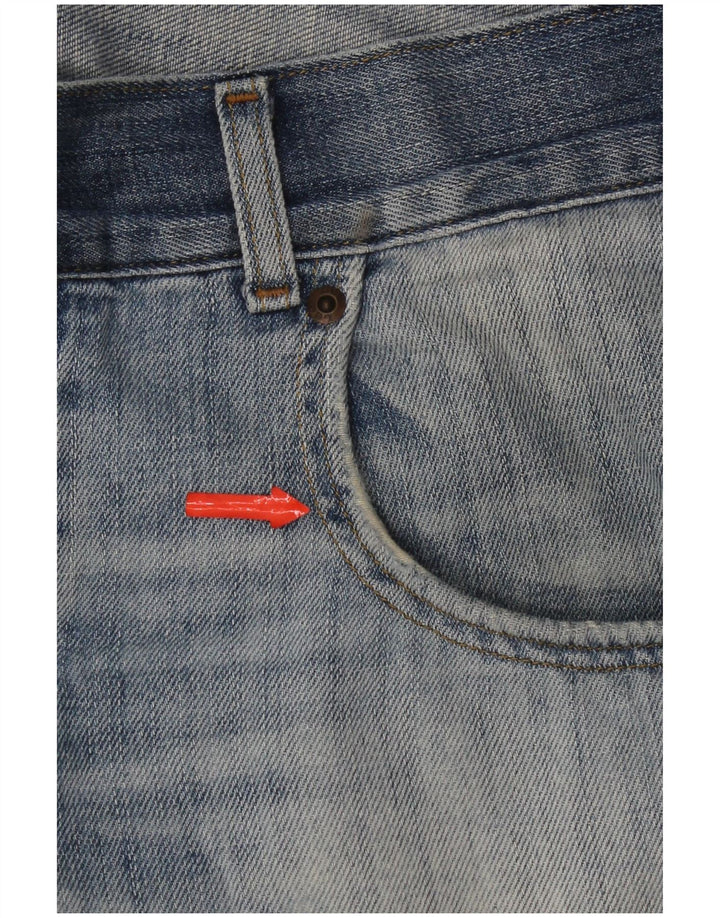Pantaloncini di jeans Bermuda da uomo Lee W34 grande cotone blu