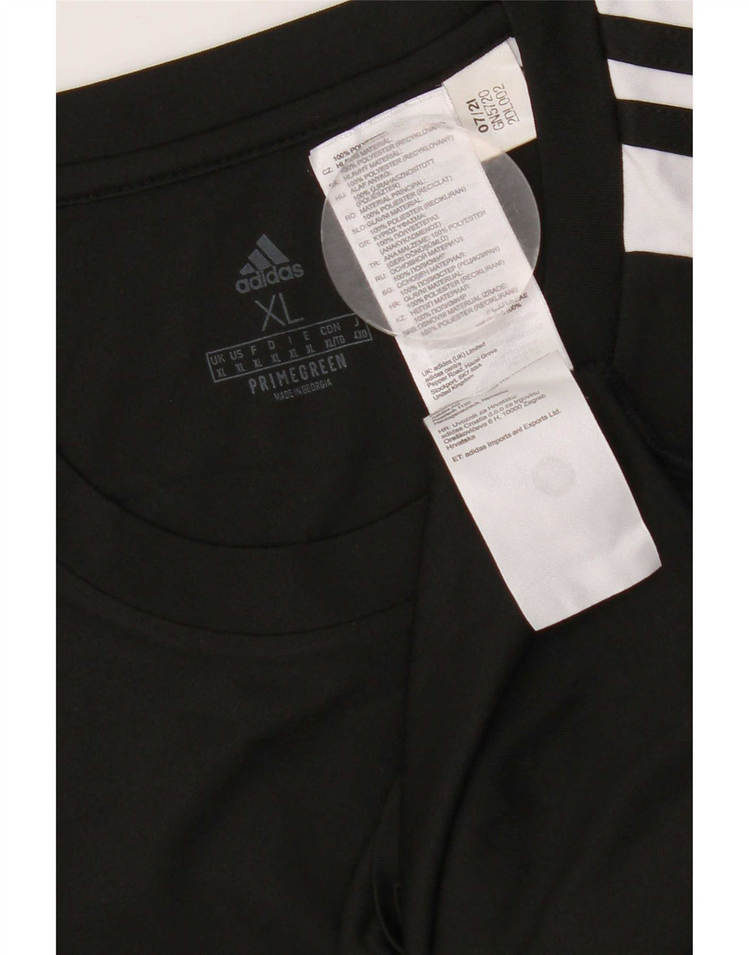 T-shirt grafica da uomo Adidas Aeroready Top XL poliestere nero