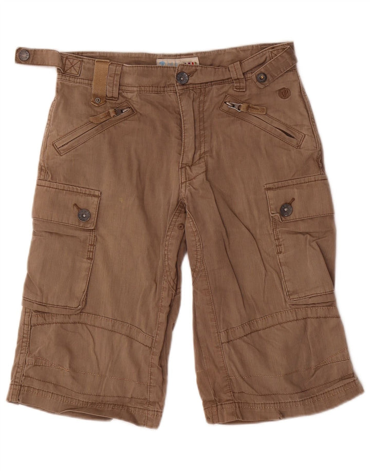 Pantaloncini cargo da ragazzo Fat Face 11-12 anni W28 in cotone marrone
