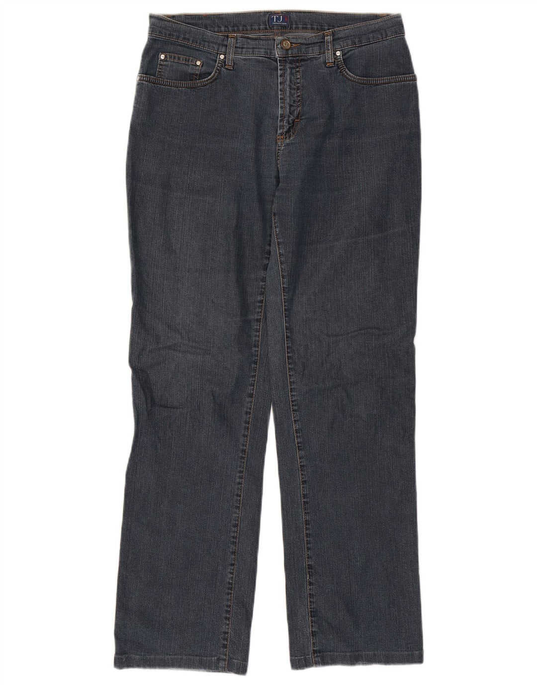 Jeans Dritti Donna Trussardi W31 L29 Cotone Blu Navy
