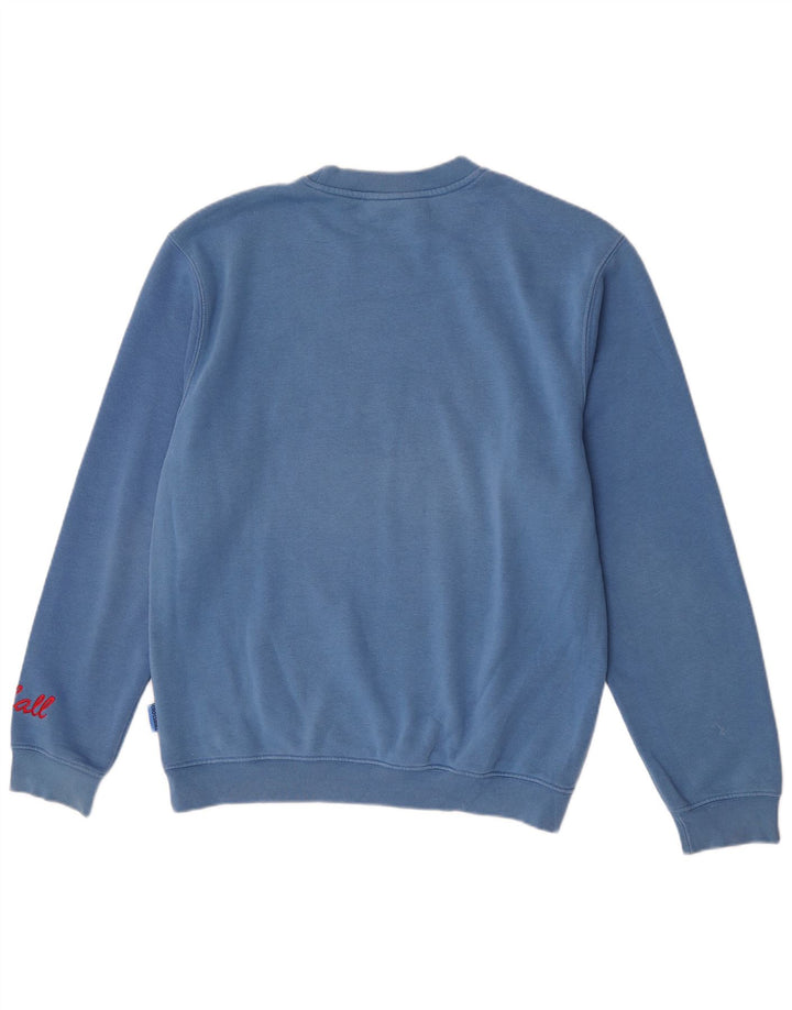 Felpa da uomo con vestibilità regolare grafica Crossball, grande in cotone blu