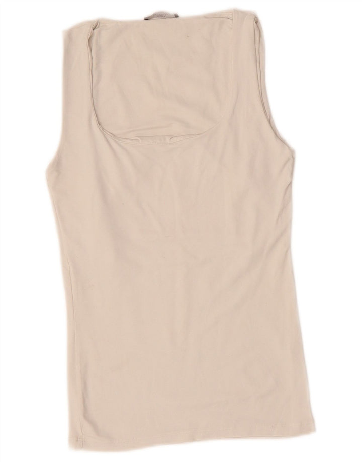 Canotta Zara da donna UK 8 piccola bianca