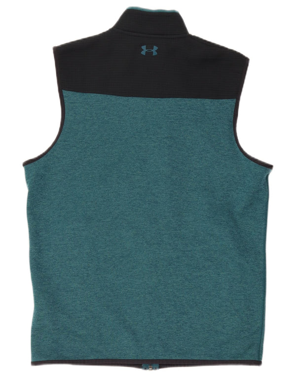 Giacca da ginnastica senza maniche da uomo Under Armour, colore verde medio