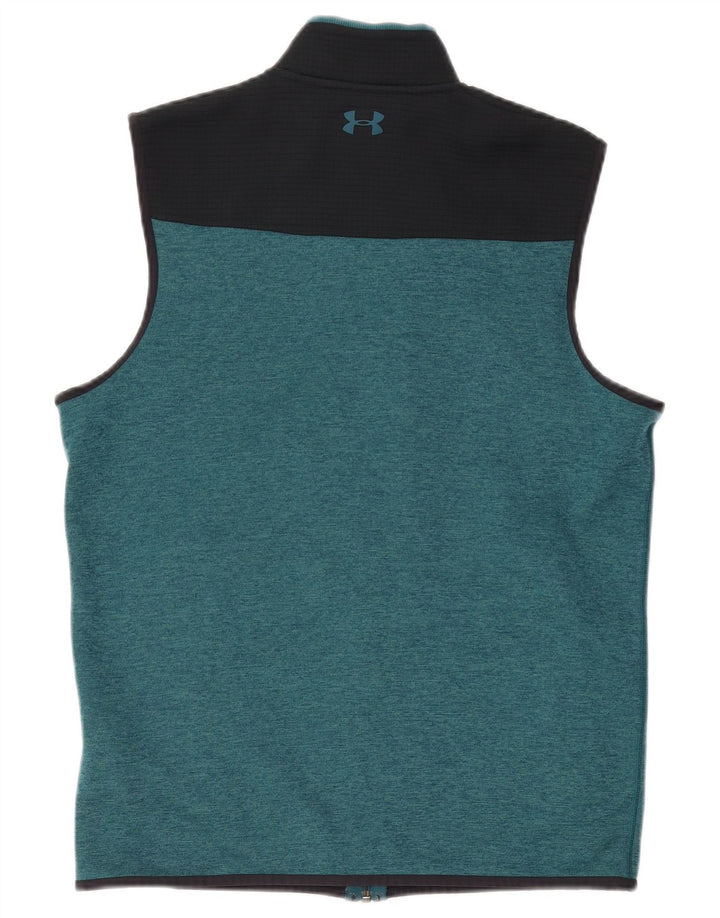 Giacca da ginnastica senza maniche da uomo Under Armour, colore verde medio
