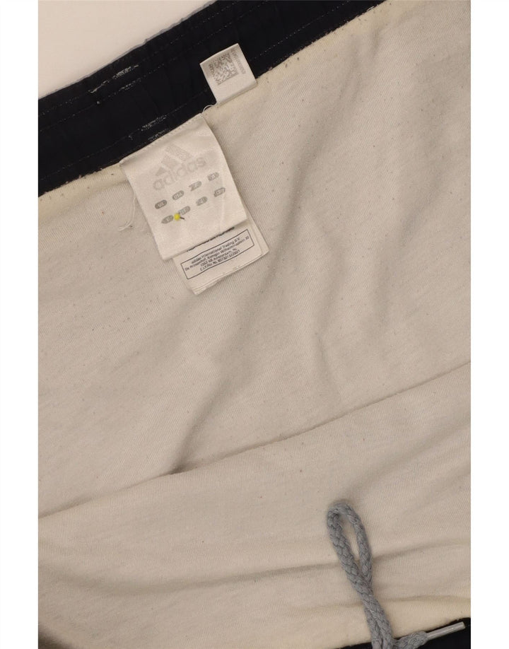 Pantaloncini sportivi Adidas da uomo grandi in poliestere grigio