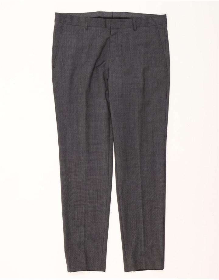 Abito da uomo a 2 bottoni S.Oliver UK 46 3XL W38 L32 Poliestere grigio