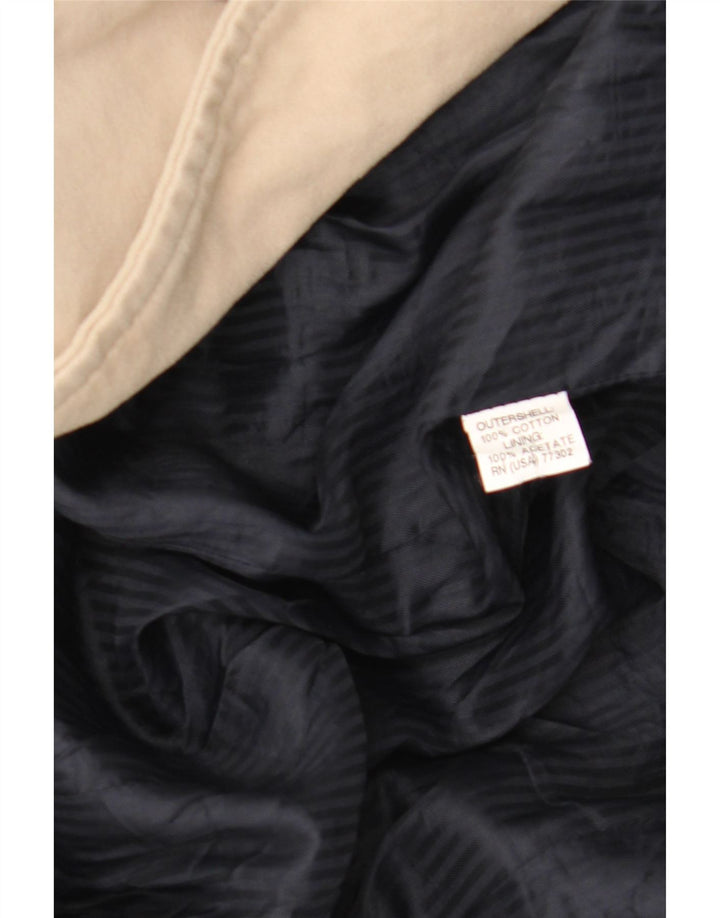 Cappotto Zara da donna UK 14 grande in cotone beige