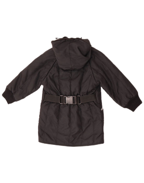 REFRIGIWEAR Giacca Parka con cappuccio Cruzcampo per ragazze 5-6 anni Nera