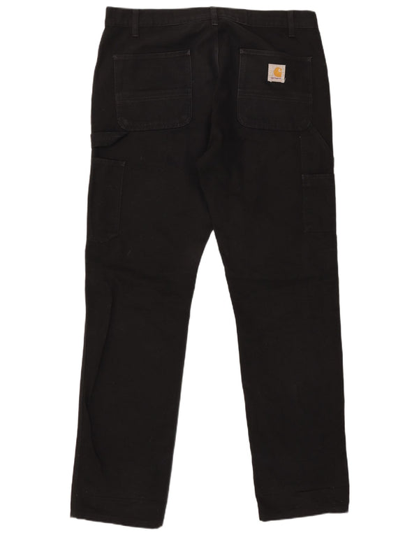 Pantaloni cargo dritti da uomo CARHARTT W36 L34 poliestere nero