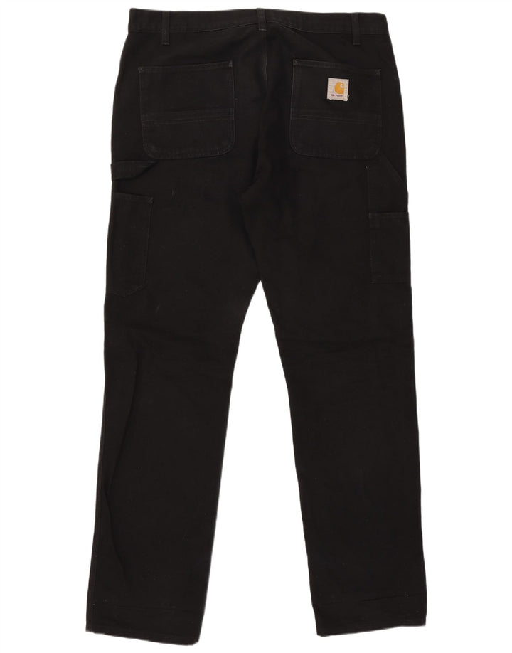 Pantaloni cargo dritti da uomo CARHARTT W36 L34 poliestere nero