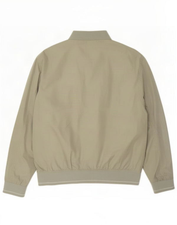 Giubbotto bomber da uomo Marks & Spencer vestibilità standard UK 40 grande poliestere verde