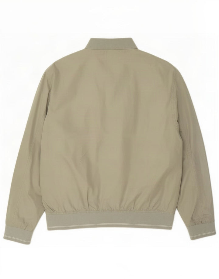 Giubbotto bomber da uomo Marks & Spencer vestibilità standard UK 40 grande poliestere verde