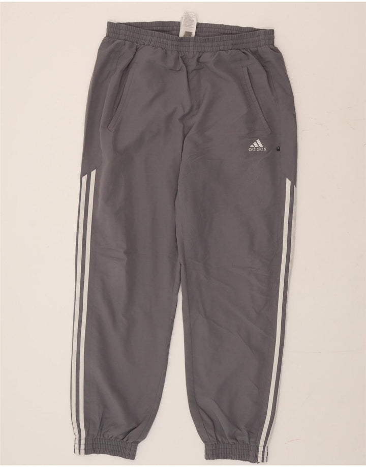 Pantaloni da tuta da uomo Adidas Joggers in poliestere grigio medio
