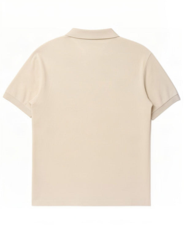 Polo da uomo Lacoste taglia 6 XL in cotone bianco