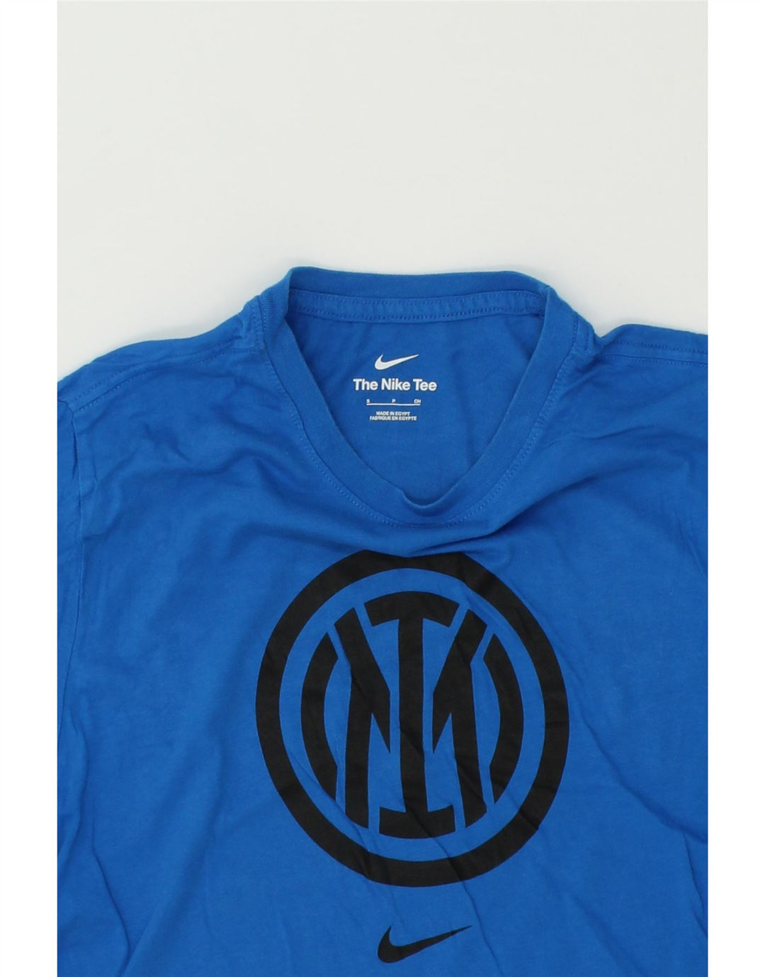 NIKE Mens Graphic T-Shirt Top Small Blue Cotton Vintage Nike and Second-Hand Nike from Messina Hembry 