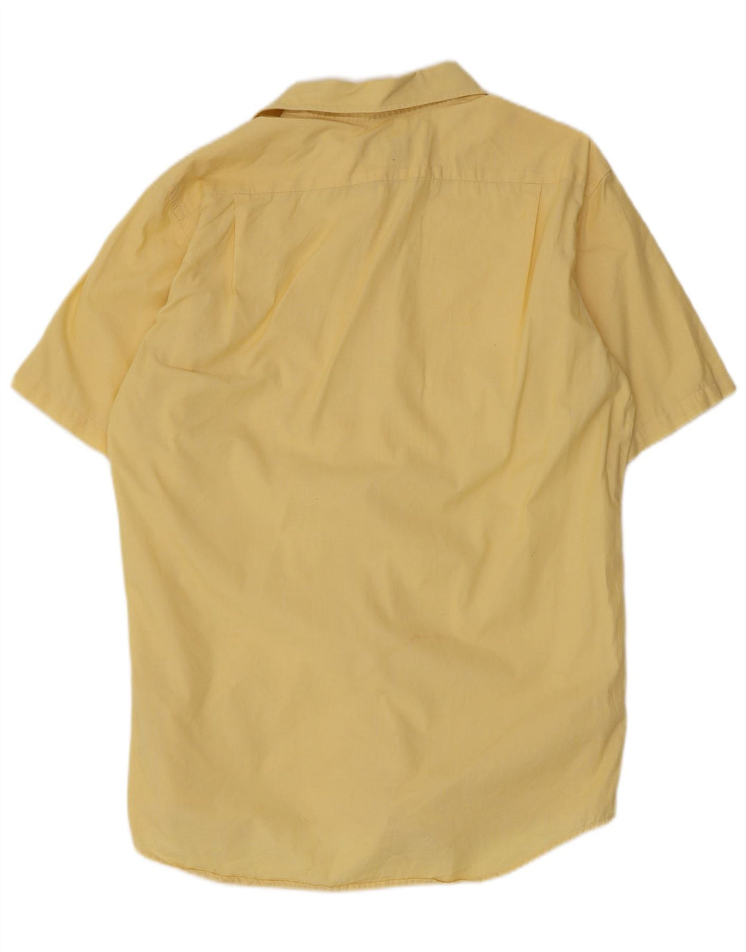 Camicia a maniche corte da uomo Lacoste taglia 40 cotone giallo medio