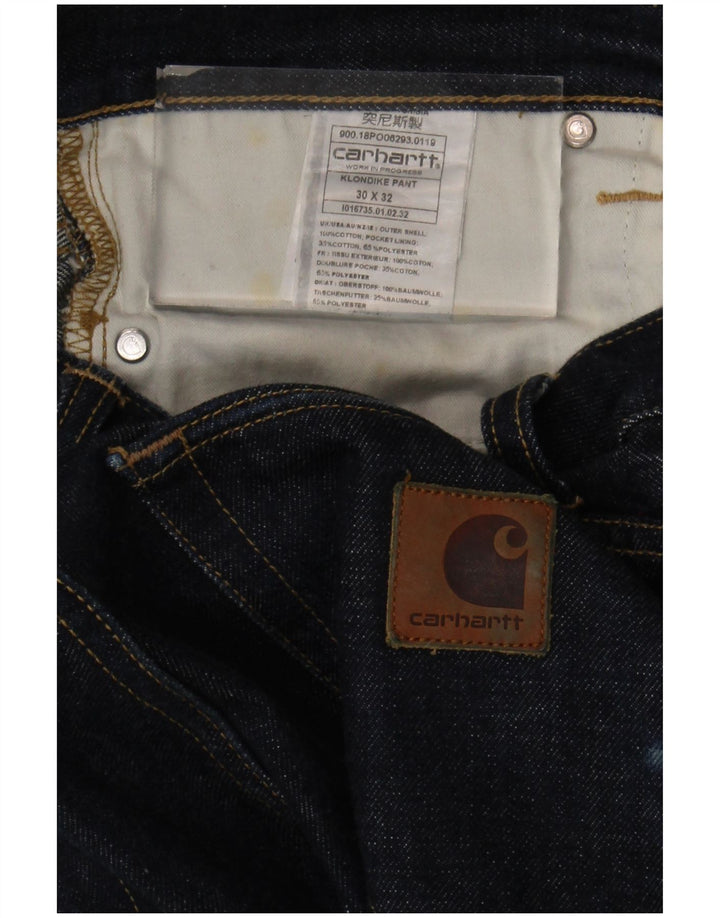 Jeans slim da uomo Carhartt W30 L32 cotone blu navy