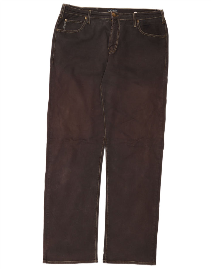 Jeans dritti da uomo ARMANI W36 L34 neri