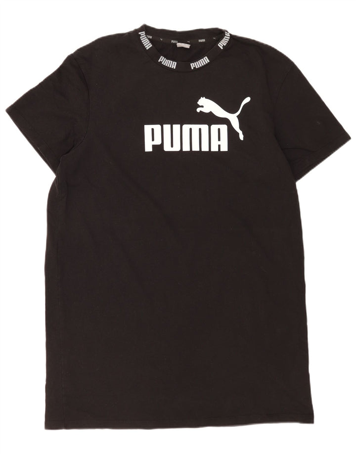 T-shirt grafica da uomo Puma Top grande in cotone nero