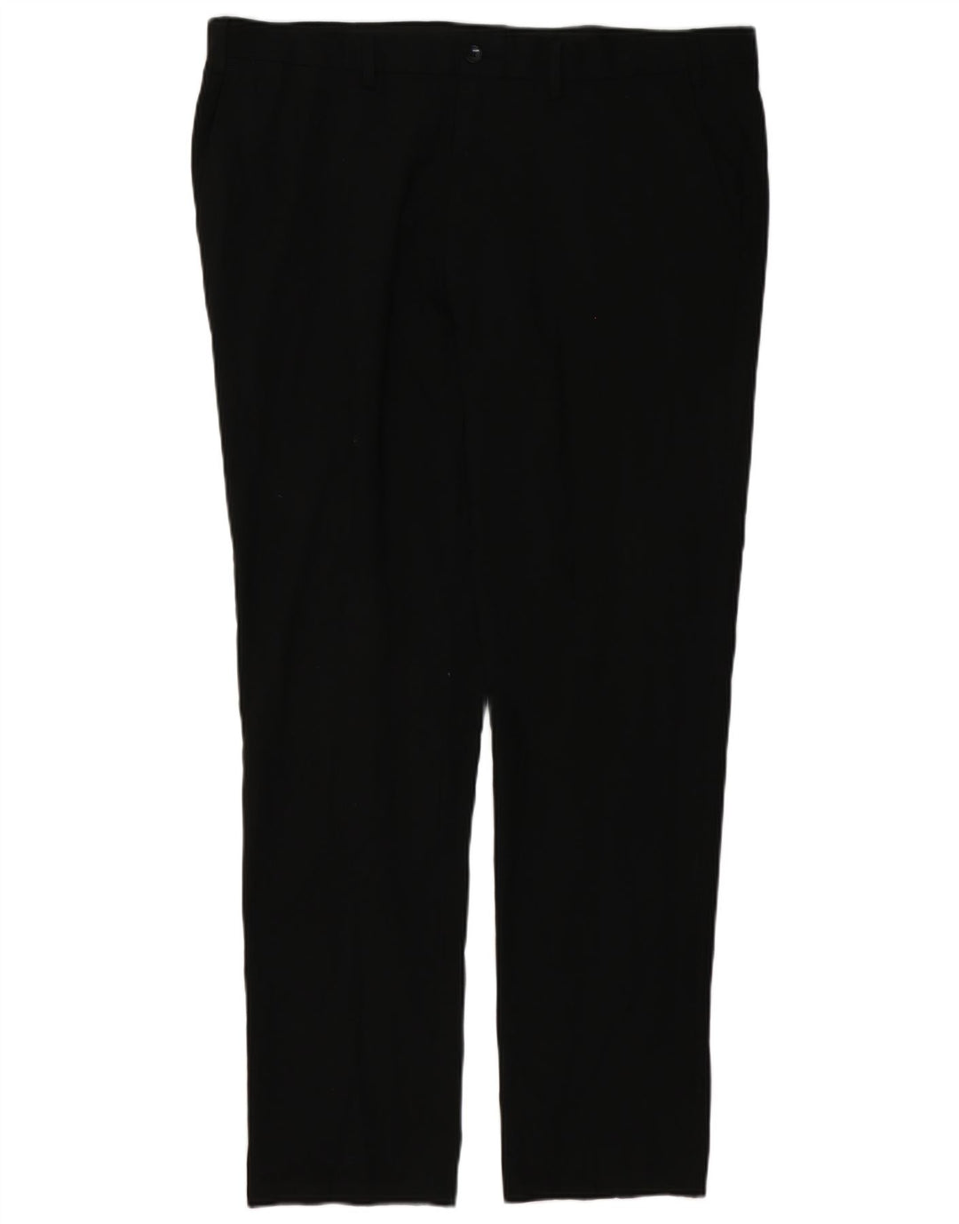 MARKS & SPENCER Pantaloni chino slim da uomo W40 L33 poliestere nero