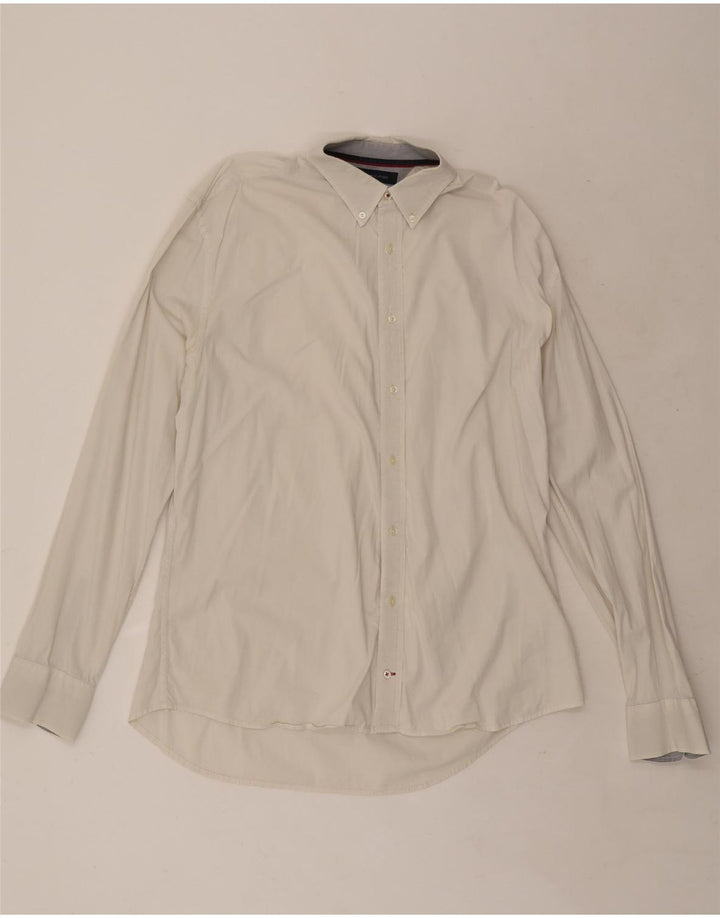 Camicia da uomo Tommy Hilfiger XL in cotone bianco