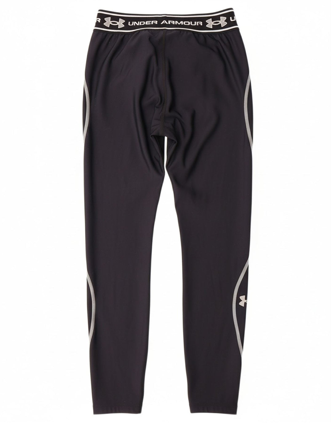 UNDER ARMOUR Mens Heat Gear Graphic Leggings Small Black Nylon
