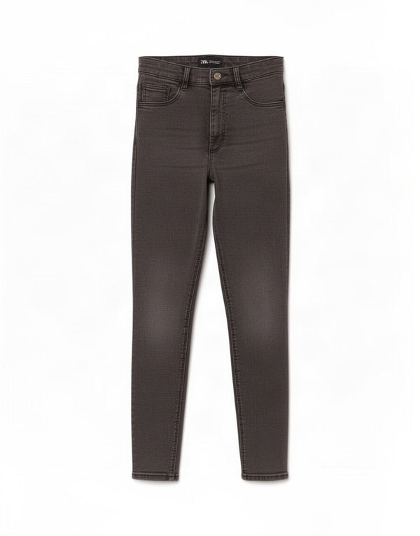 Jeans skinny da donna Zara EU 38 piccoli W28 L27 neri