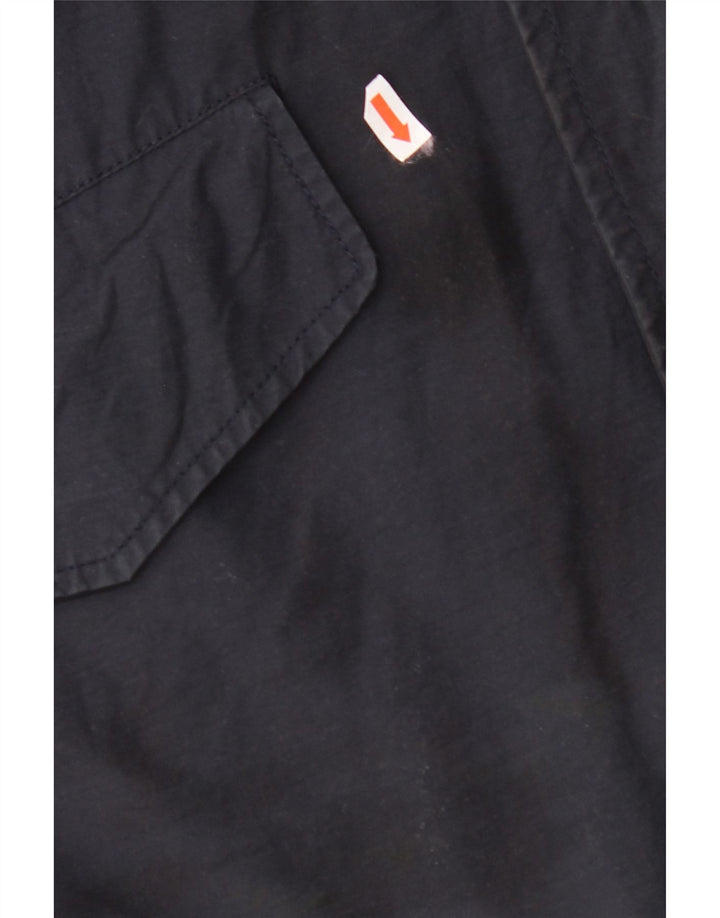 Giacca a vento da uomo VINTAGE UK 44 2XL Cotone blu navy