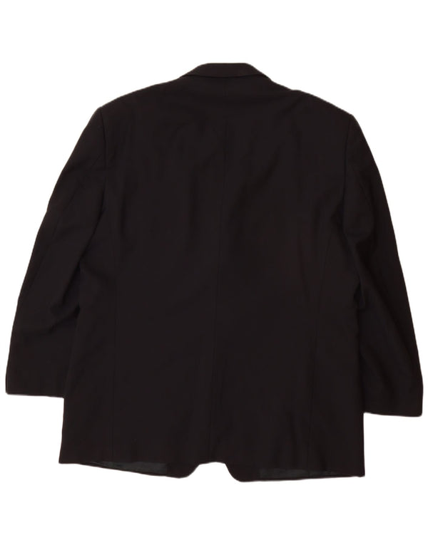 VERSACE Giacca blazer classica da uomo a 3 bottoni UK 42 XL Blu navy