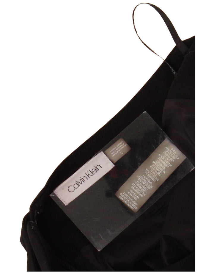 CALVIN KLEIN Gonna a tubino da donna US 2 XS W28 Poliestere nero