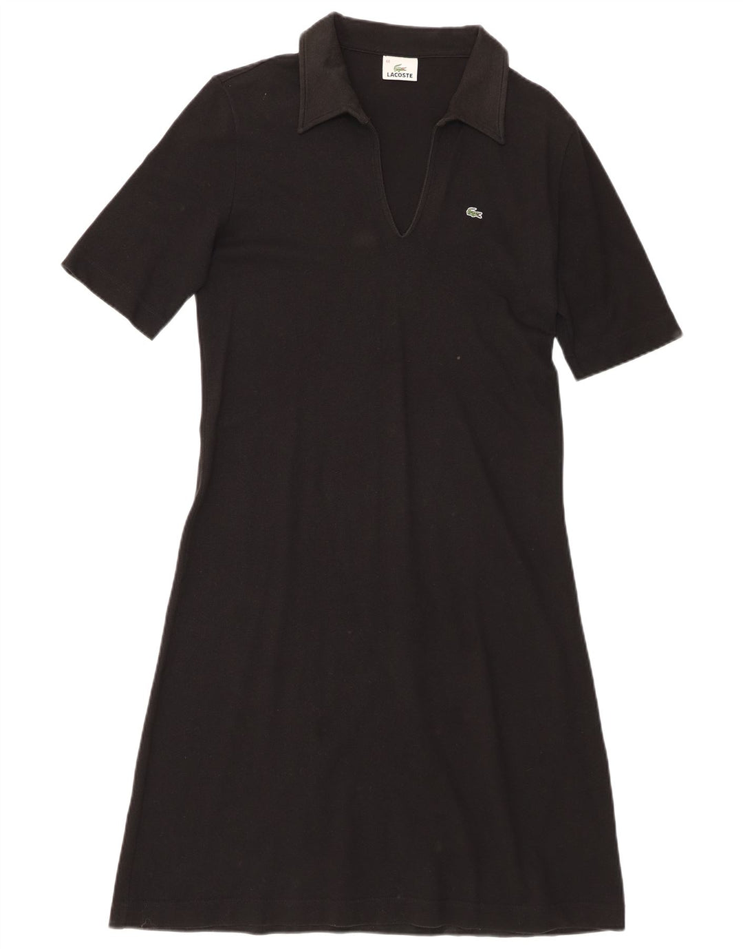Abito polo da donna Lacoste taglia 44 grande cotone nero
