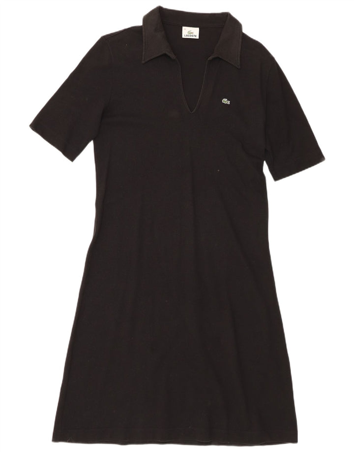 Abito polo da donna Lacoste taglia 44 grande cotone nero