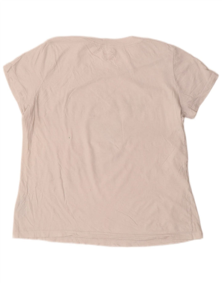 NIKE T-shirt grafica da donna Milwaukee Bucks Top UK 14 cotone bianco medio