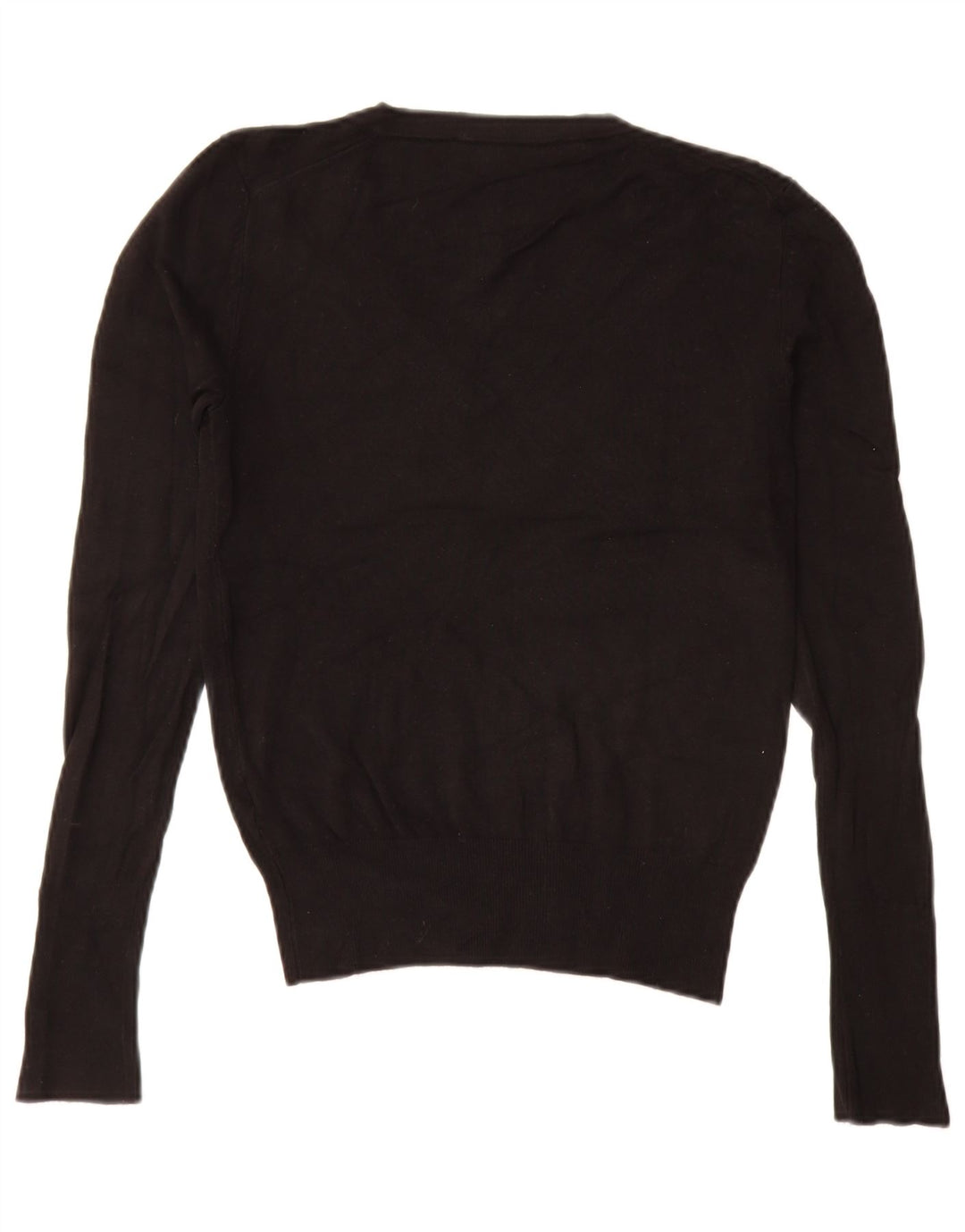Maglione corto con scollo a V da donna Zara UK 10 piccolo nero