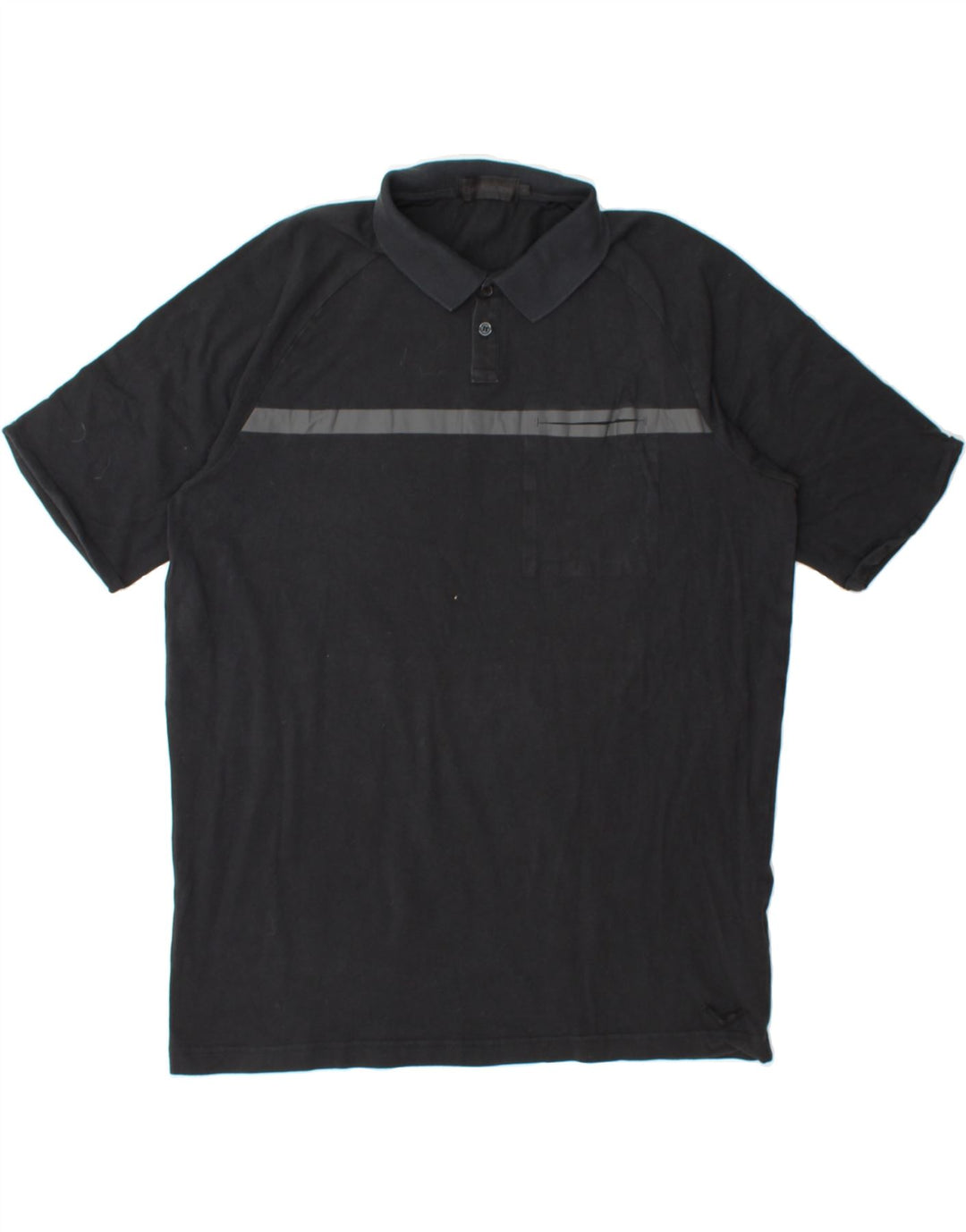 CALVIN KLEIN JEANS Mens Polo Shirt Medium Black Colourblock Cotton Vintage Calvin Klein Jeans and Second-Hand Calvin Klein Jeans from Messina Hembry 